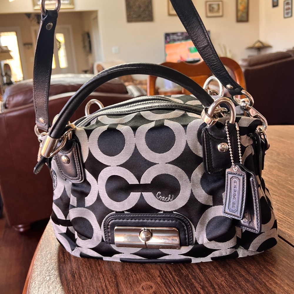 Coach Signature ‘C’ cloth satchel